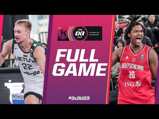 Lithuania  vs Germany  | Men | Full Semi-Finals Game | FIBA 3x3 U23 World Cup 2024