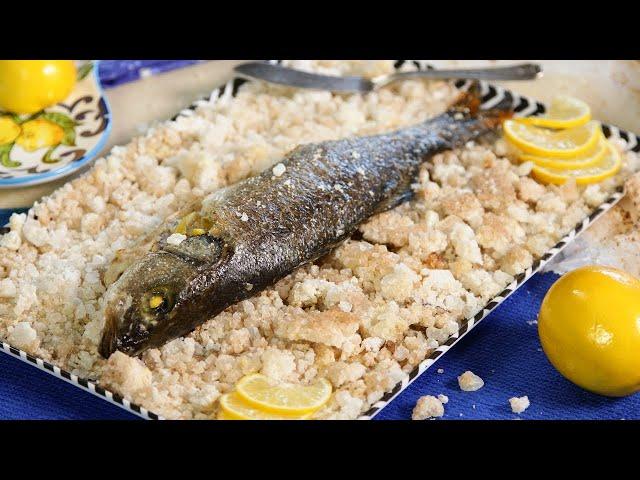 Baked Sea Bass in salt - the ancient way to cook any fish