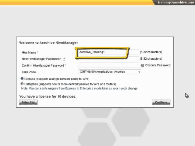 1. HiveManager Enterprise Mode - Getting Started