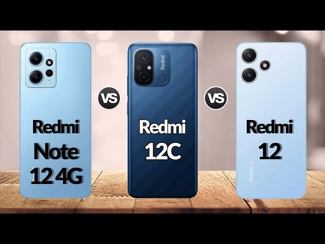 Redmi 12 Vs Redmi Note 12 4G Vs Redmi 12C | Redmi 12 Series | #eficientechs 