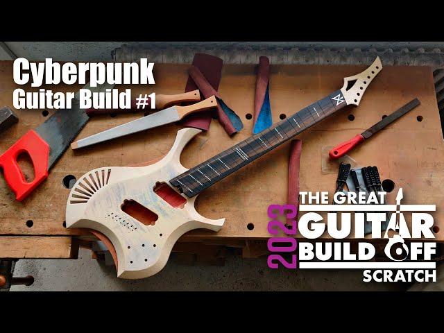 Crazy Cyberpunk Guitar Build Part 1 - Dark Art Guitars #ggbo2023