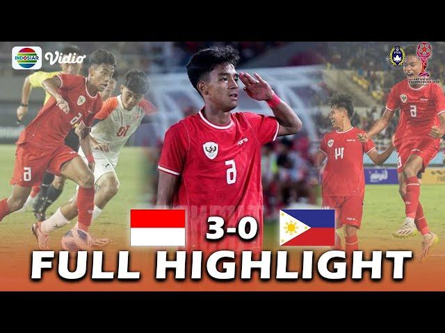  FULL HIGHLIGHT!  INDONESIA U-16 VS FILIPINA U-16 | PIALA AFF U-16 2024