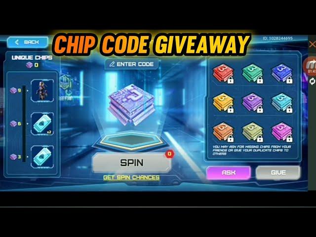 FREE FIRE GREEN CHIP CODE GIVEAWAY//#g4gamer