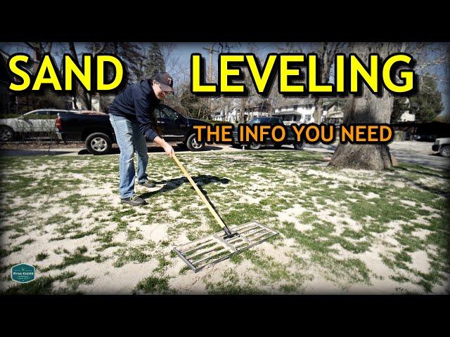 SAND LEVELING Your Lawn - What You NEED To Know!