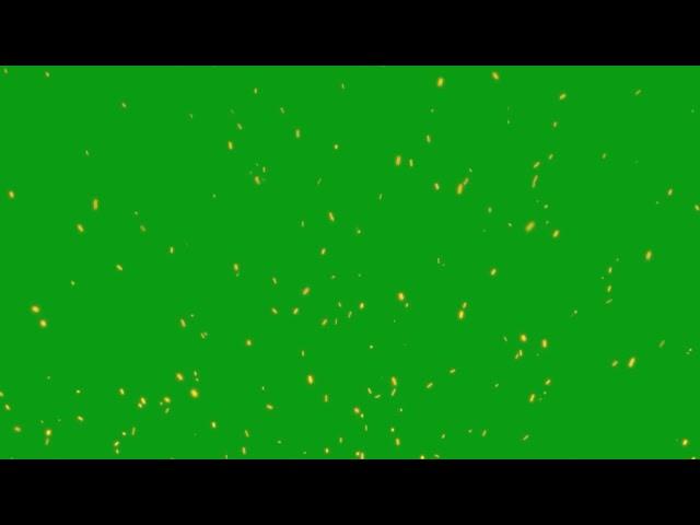 fire burn sparks dust particles black screen and green screen effect