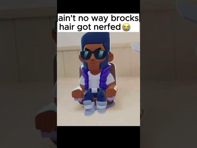 Brock's hair got nerfed #brawlstars #supercellmemes #brawstarsmemes #memes #brawlstarsshorts #funny