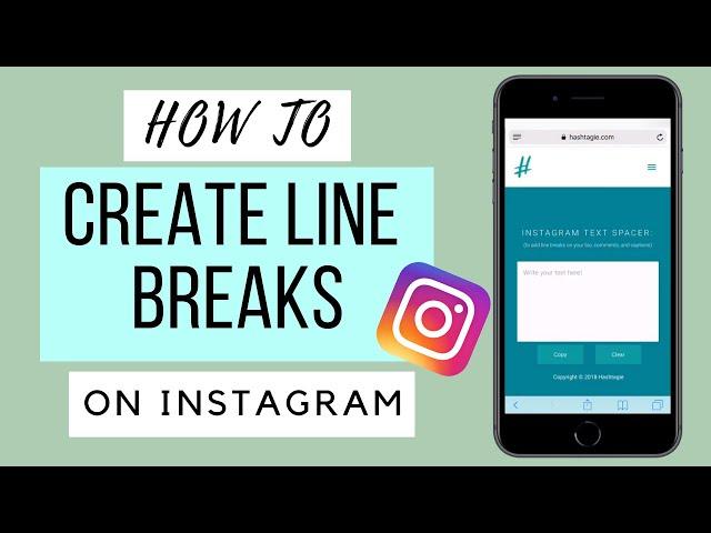 How to create line breaks in your Instagram captions?