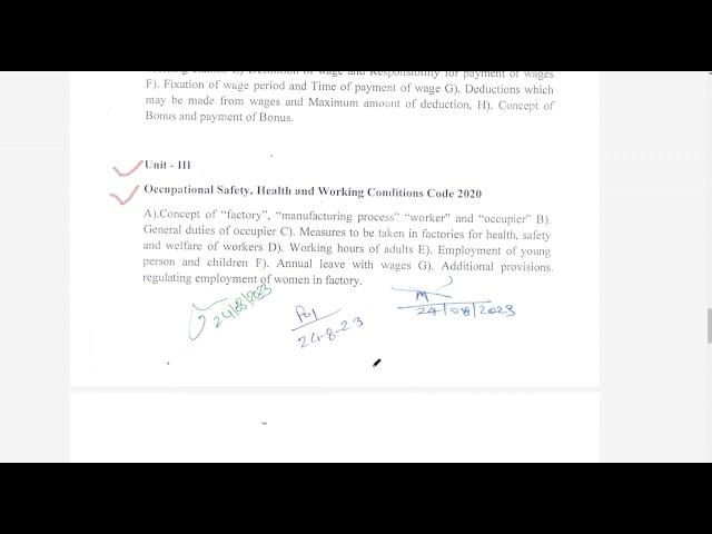 LLB(Hons) Syllabus 2023-24