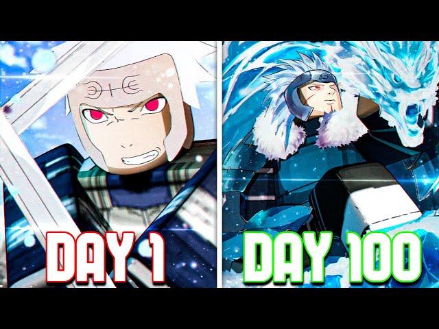 Spending 100 Days as TOBIRAMA SENJU in Shindo Life.. - Roblox