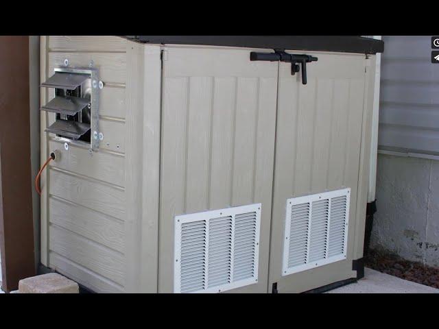 Affordable Generator Enclosure Shed Project