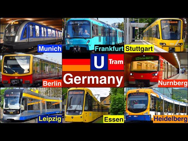 U Bahn, Tram / Commuter train in Germany