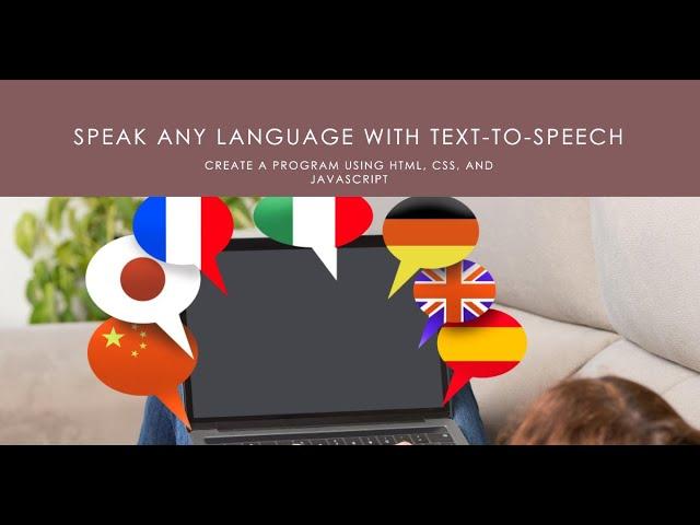 HTML CSS JavaScript Project 21:Text to speech