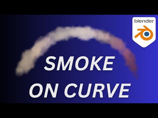 simulating SMOKE on a CURVE in blender | blender tutorial