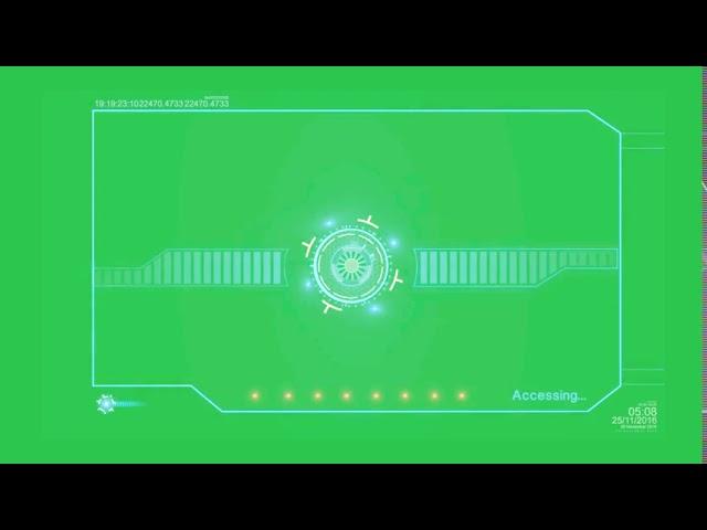 Hud green Screen / Techno Screen Green Screen Free Asset 