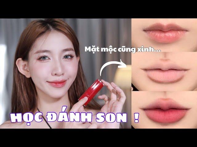 TỰ HỌC MAKEUP | CÁCH ĐÁNH SON CHO TỪNG DÁNG MÔI CHO NGƯỜI MỚI | Tips hack môi căng mọng !