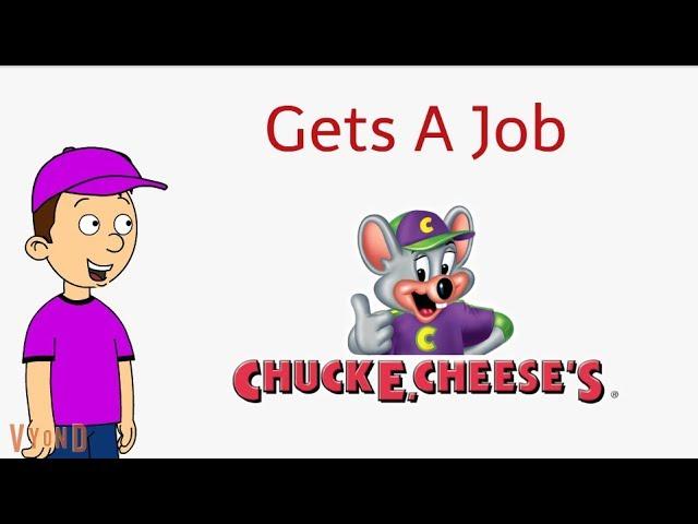 Caillou Gets A Job At Chuck E Cheese's & Does a Good Job