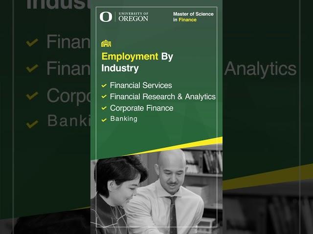 MS in Finance I Lundquist College of Business I University of Oregon I Careers & Employment