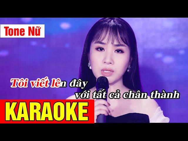 Karaoke Không Bao Giờ Quên Anh, Chuyện Chúng Mình - TONE NỮ | Võ Hoàng Karaoke