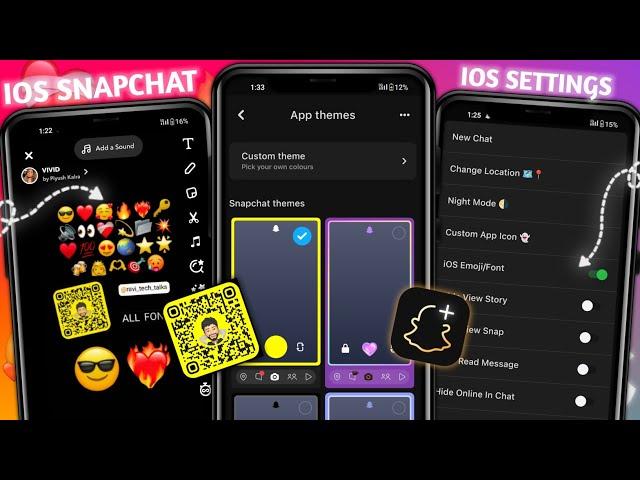 iOS Snapchat on Android Latest Version 2024 | Dark Mode & iOS Emojis | IOS SNAPCHAT V22 