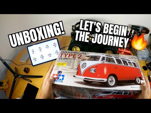 Scale RC Tamiya 1/10 RC Volkswagen Bus Type 2 Kit #unboxing