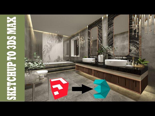 Sketchup TO  3ds max Corona Render Workflow complete setting ( INTERIOR LIGHTING , TEXTURE )