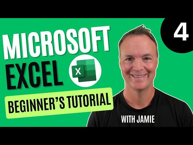 Microsoft Excel Tutorial -  Beginners Level 4