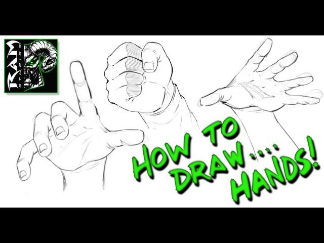 How to Draw Hands - Using Reference Photos -  Narrated by Robert Marzullo