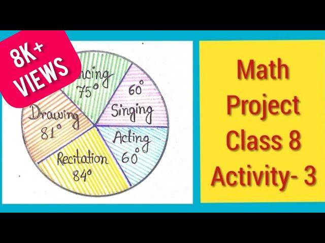 Pie Chart | Class - 8 Math Project | Activity - 3