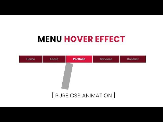 Creative Menu Hover Effects | CSS Menu Hover Effect