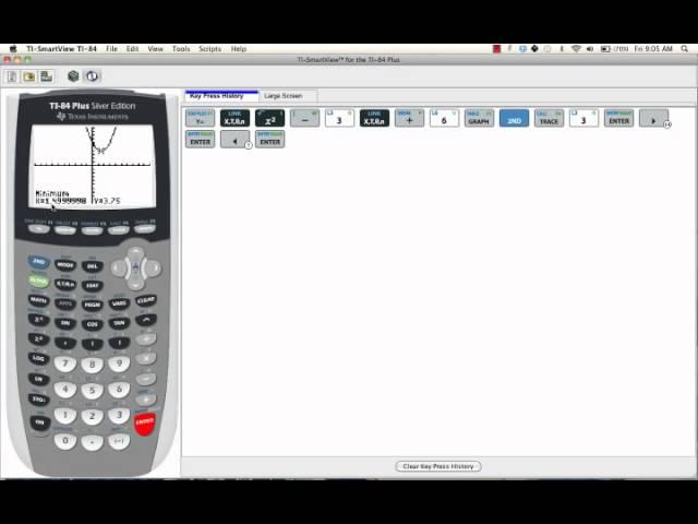 Finding the Vertex of a Parabola on Your TI-84 or TI-83 Graphing Calculator