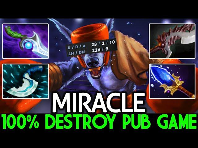 MIRACLE [Ursa] & GH Support IO 100% Destroy Pub Game Dota 2