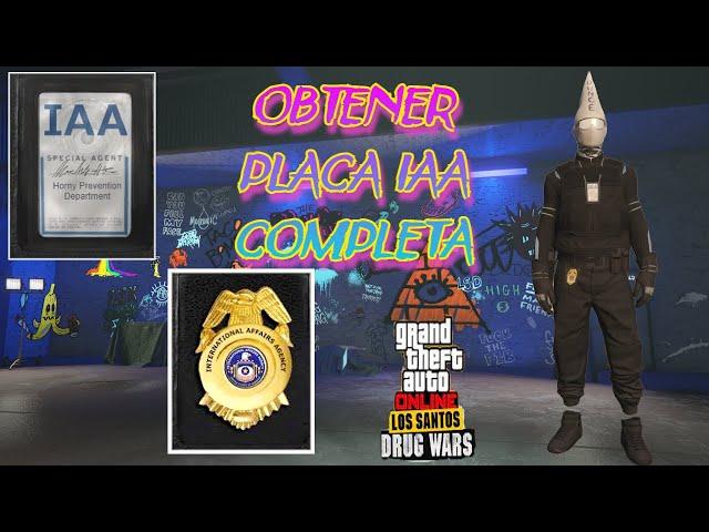 New SOLO!! CONSEGUIR #PLACA #IAA COMPLETA CON INSIGNIA (METODO CREADOR) PERSONAJE HOMBRE GTA5 ONLINE