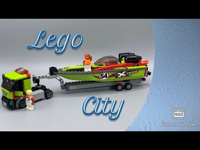 Lego City 60254 - Rennboot Transporter - Race Boat - Stop Motion - Zeitraffer - Time Lapse