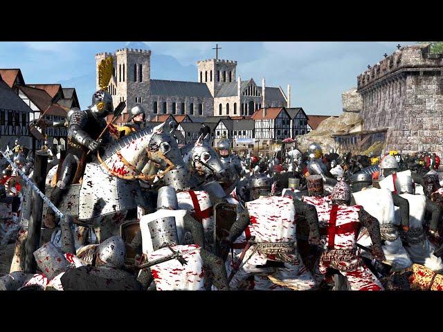 Brutal Fourth Crusade Siege Battle - 3v3 Siege - Medieval Kingdoms 1212AD Total War