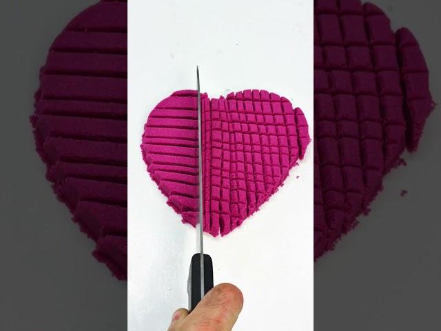 SATISFYING Kinetic Sand Cutting #kineticsand #kineticsandcutting #asmr