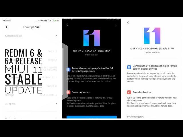 Redmi 6 & 6A official Miui 11 stable update release | New Existing Features 