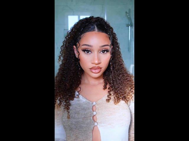 Trying This New Curly Hairstyle! *cute + easy*