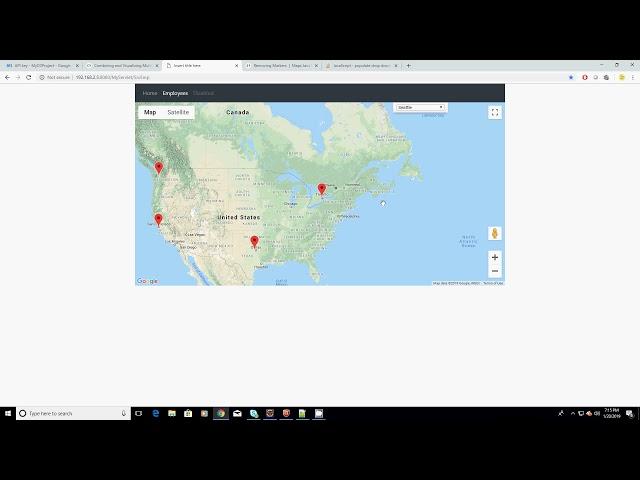 GoogleMap - Event Handling, Removing Markers & setCenter method - 3