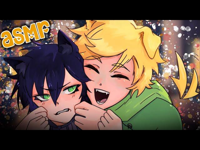 ASMR Neko Catboy vs Dogboy Which One Will Calm You Down? [MM4A] [British] Feat. @ShiryBun