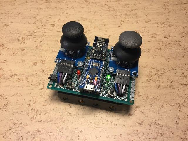 Micro RC Remote Controller 2.4GHz and IR (Arduino based)