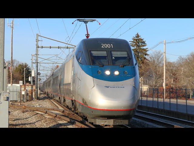 1 Hour Compilation High Speed Amtrak Northeast Corridor Trains 2022!