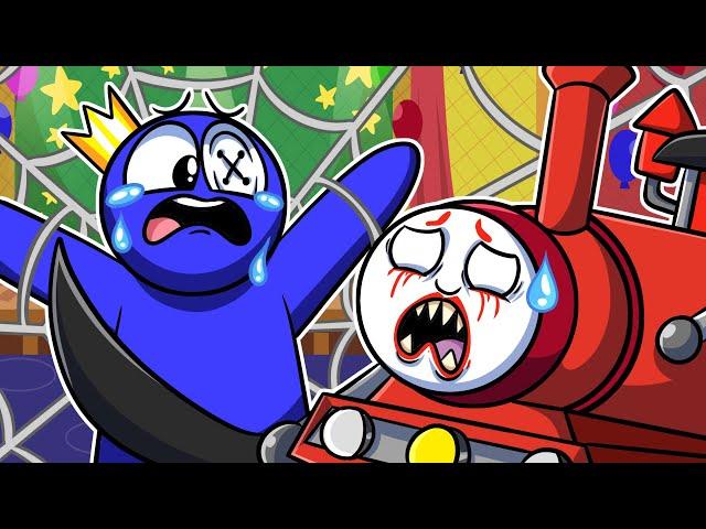 CHOO CHOO CHARLES Vs BLUE!? Rainbow Friends Animation