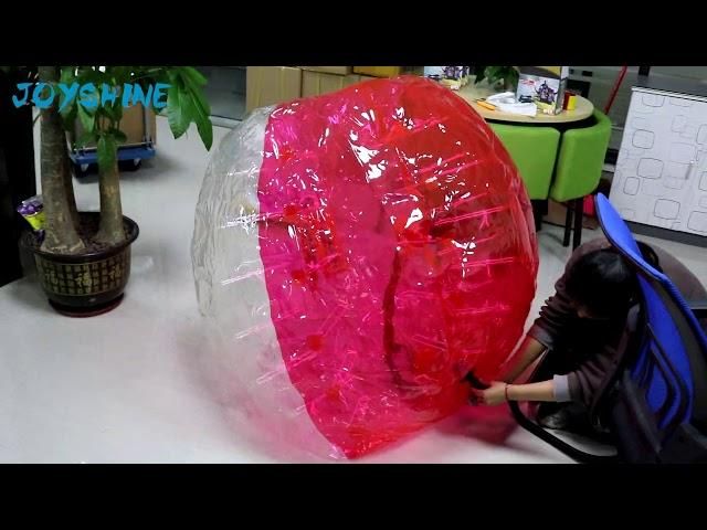 How to blow up a bumper ball