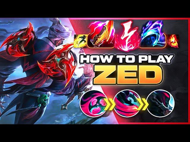 HOW TO PLAY ZED SEASON 14 | Build & Runes | Season 14 Zed guide | League of Legends