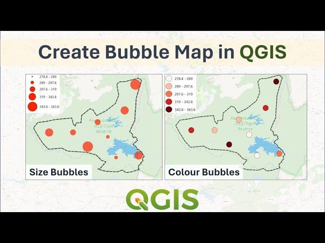 Creating Bubble Map in QGIS  | Tutorial 2024