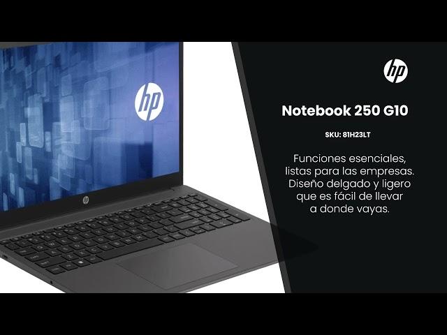 Notebook HP 250 G10 Intel Core i3 256GB SSD, 8GB Ram FreeDos