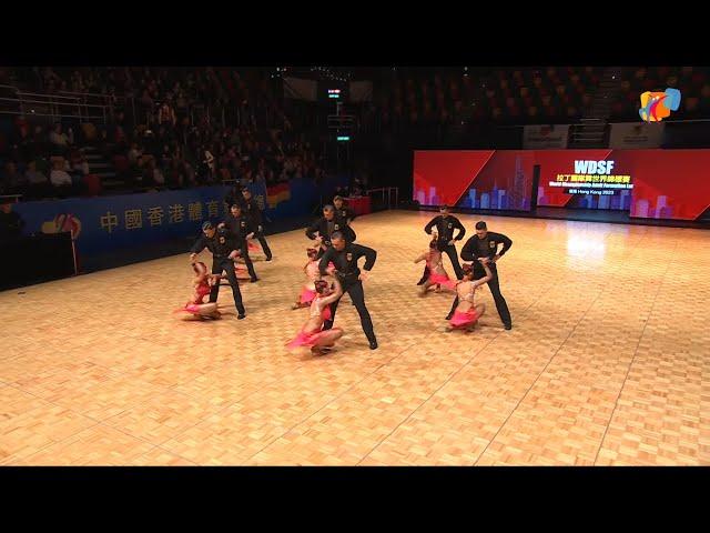 2023 WDSF World Formation Latin Final Hong Kong | Blau Weiss Buchholz Germany