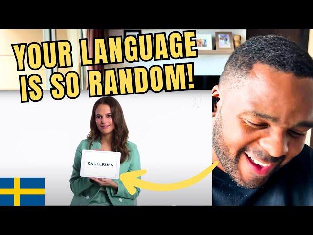 Brit Reacts to Alicia Vikander Teaches You Swedish Slang | Vanity Fair