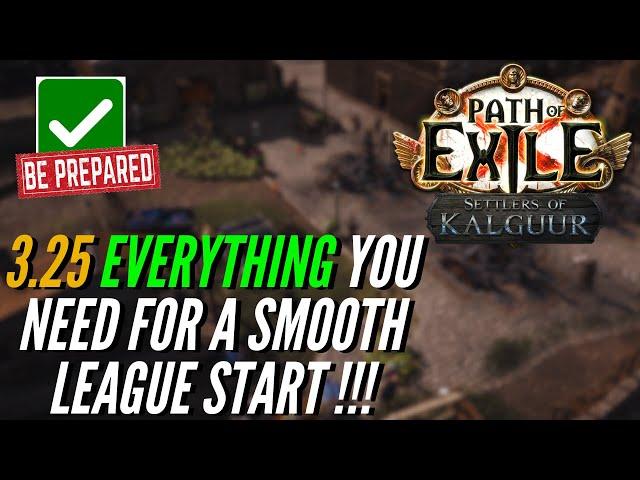 Path Of Exile - Everything You Need For The Best League Launch - 3.25 / All Links Provided