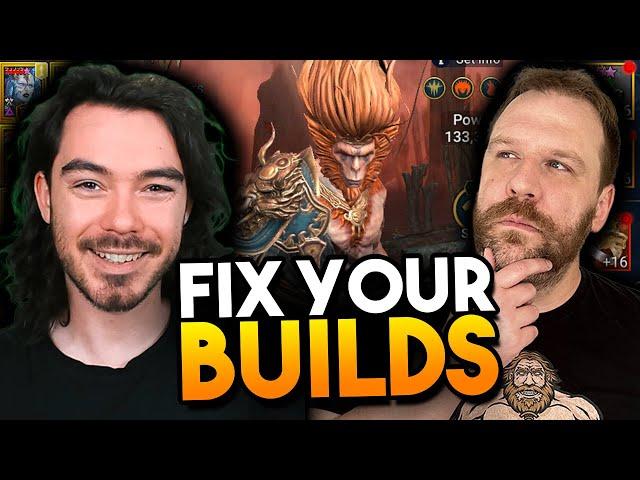 FIX YOUR LIVE ARENA BUILDS... ft.@bigpoppadrockrsl | Raid: Shadow Legends